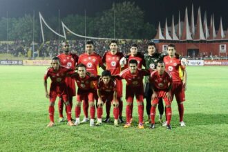 Skuad Semen Padang FC melawan Sriwijaya FC