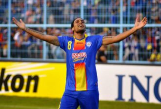 Pemain Arema Gustavo Lopez