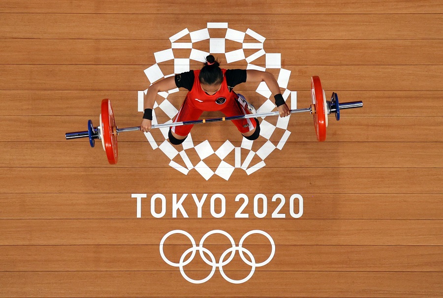 Windy Cantika Aisah meraih medali perunggu untuk Indonesia di Olimpiade Tokyo 2020 (Foto: Reuters)