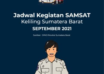 Jadwal Samsat Keliling Sumatera Barat September 2021
