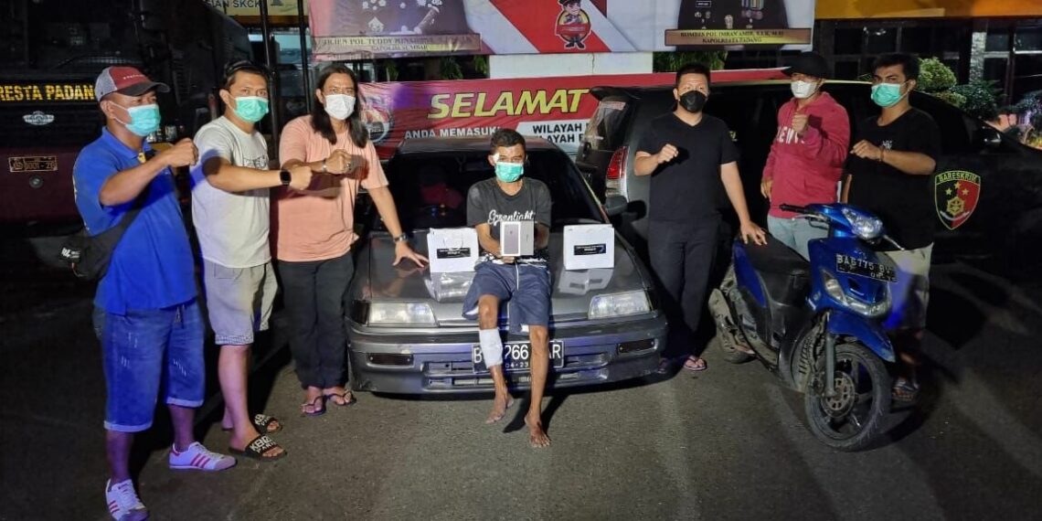 Satreskrim Polresta Padang Ringkus Pelaku Pencurian Toko Grosir