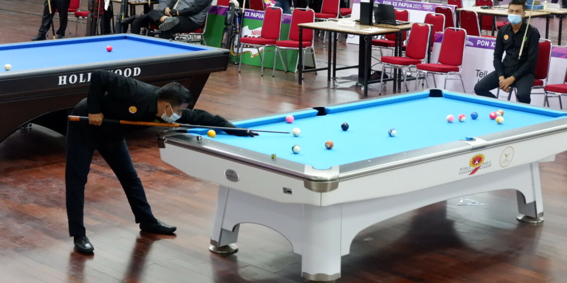 PON XX Papua – Duo Pebiliar Sumbar Kandas di Nomor Double Bola Delapan