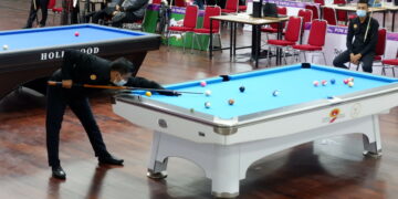 PON XX Papua – Duo Pebiliar Sumbar Kandas di Nomor Double Bola Delapan