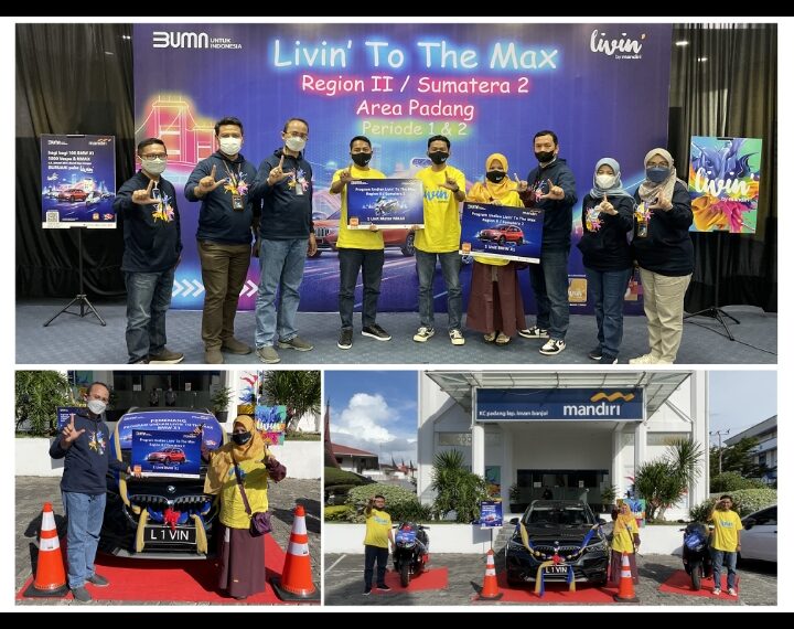 Serahkan Hadiah Program Livin’ to the Max, Bank Mandiri Ajak Nasabah Tingkatkan Transaksi