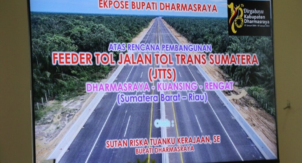 Dharmasraya akan Miliki Jalan Tol Sepanjang 22 Km Menuju JTTS