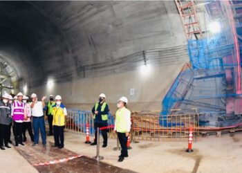 Sempat Terkendala, Pembangunan Terowongan 2 Kereta Cepat Ditinjau Presiden