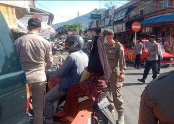 Padang Panjang Kembali Gencarkan Razia Penggunaan Masker