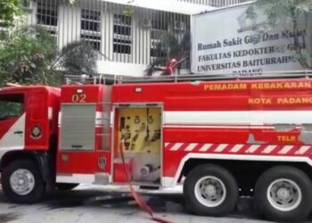 Kebakaran di RSGM Universitas Baiturrahmah Berhasil Dipadamkan Dalam 1 Jam