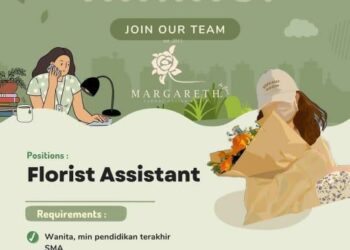 Ada Lowongan Kerja di Toko Bunga Margareth Padang untuk Lulusan SMA Sederajat