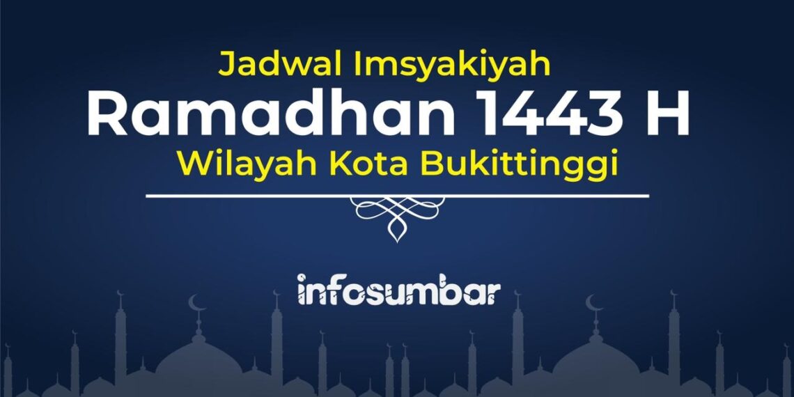 Jadwal Imsakiyah Ramadhan 1443 H Wilayah Kota Bukittinggi, Sumatera Barat