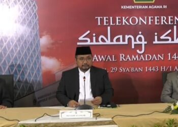 Pemerintah Tetapkan 1 Ramadan 1443 H Jatuh pada Hari Minggu