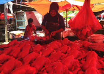 Jelang Idul Fitri 2022, Harga Daging Ayam Naik Hingga 20 Persen di Pasar Sumani Kabupaten Solok