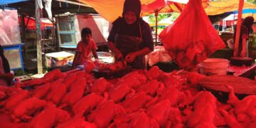 Jelang Idul Fitri 2022, Harga Daging Ayam Naik Hingga 20 Persen di Pasar Sumani Kabupaten Solok