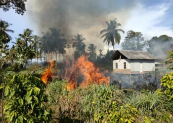 Panas Mendera, Beberapa Kawasan di Pessel Alami Kebakaran Lahan