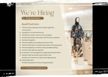 Lowongan Kerja Bagi Lulusan SMA di Klamby Store Padang Posisi Shop Assistant, Ini Persyaratannya