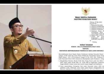 Besok, 1 Juni Hari Lahir Pancasila, Warga Kota Padang Diimbau Kibarkan Bendera Merah Putih