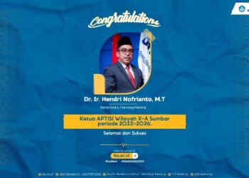 Rektor ITP, Dr. Ir. Hendri Nofrianto, M.T, Terpilih sebagai Ketua APTISI Wilayah X-A periode 2022-2026
