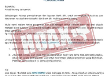 BRI Imbau Masyarakat Jaga Kerahasiaan Data & Password untuk Hindari Transaksi Merugikan