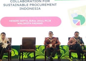 Narasumber ISPE 2022, Wako Hendri Septa Sampaikan Strategi Pengadaan Barang/Jasa Berkelanjutan Pemko Padang