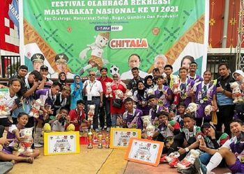 Sabet Tiga Medali, Street Soccer Sumatera Barat Lampui Target dan Juara Umum FORNAS VI Palembang 2022