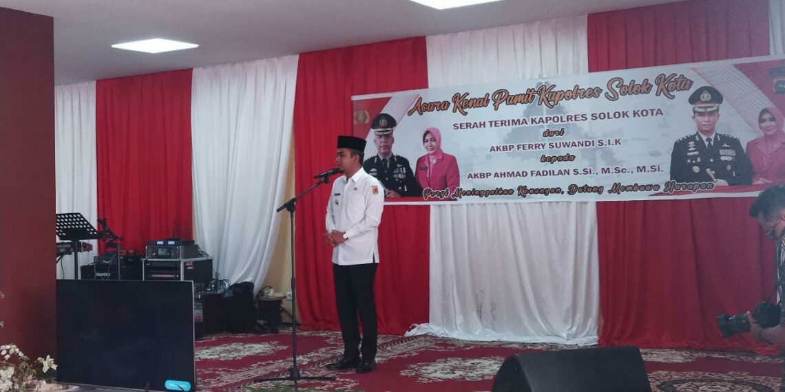 Wawako Ramadhani Kirana Putra Hadiri Pisah Sambut Kapolres Solok Kota