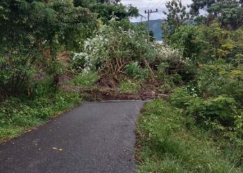 Longsor Tutup Akses Jalan Menuju Aia Angek Nagari Saniang Baka, 58 KK Terdampak