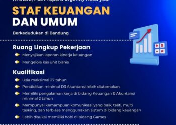 Loker BUMN, Pos Properti Sedang Buka Posisi Staf Keuangan dan Umum