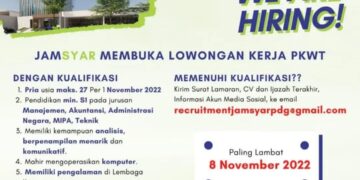 Lowongan Kerja Jamkrindo Syariah, Penempatan Padang