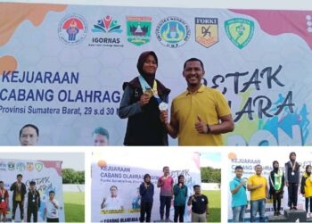 Raup 4 emas 1 perak, Tanah Datar juara umum Atletik Kejuaraan cabor DBON Se-Sumatera Barat 2022