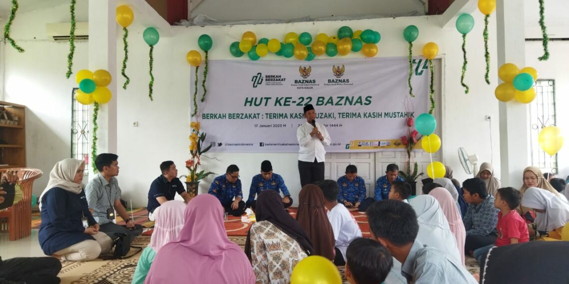 Baznas Kota Solok Peringati Hari Jadi ke 22 dengan Berbagi Bersama Anak Yatim