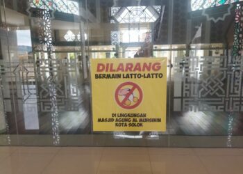 Pengelola Larang Mainkan Latto-latto di Sekitar Masjid Agung Kota Solok, Dianggap Ganggu Jamaah