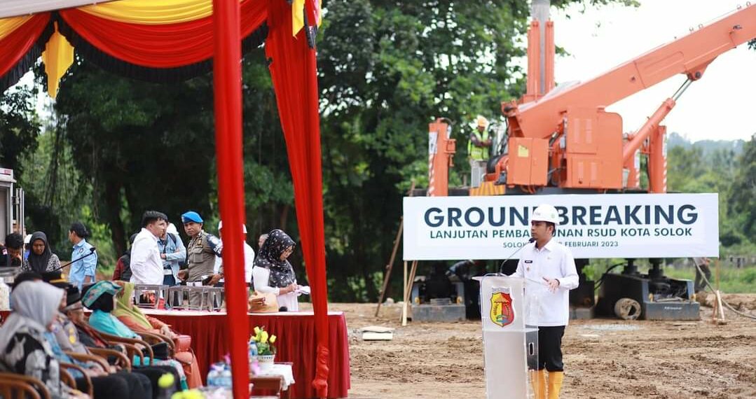 Pemko Solok Groundbreaking Lanjutan Pembangunan Rumah Sakit Umum Daerah