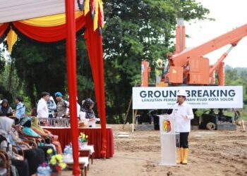 Pemko Solok Groundbreaking Lanjutan Pembangunan Rumah Sakit Umum Daerah