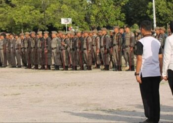 Jaga Ketertiban bulan Ramadhan, Satpol PP Padang Laksanakan Apel Gelar Pasukan