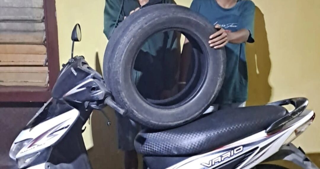 Polisi Tangkap Dua Pekerja Bengkel yang Curi Ban Mobil Bekas di Kota Solok