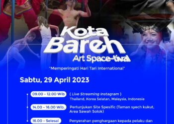 Besok! Saksikan Pertunjukan Tari dan Musik Kota Bareh Art Space-tival yang akan Mengguncang Solok