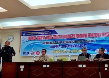 Sesditjen Dikdasdikmen Kemendikbud Ristek Lakukan Mentoring di BBPMP Provinsi Sumbar