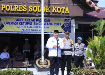 Wako Solok Hadiri Apel Gelar Pasukan Operasi Ketupat 2023