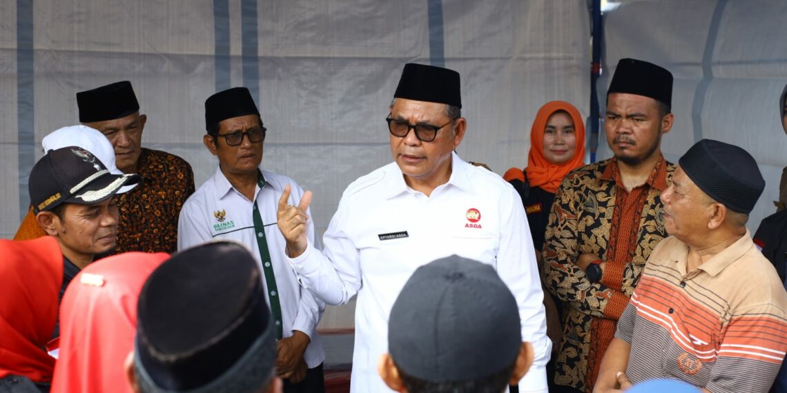 Bupati Solok Tinjau Lokasi Kebakaran di Muaro Pingai