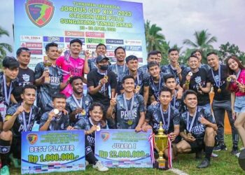 Sundulan Syahrul Akmal di Penghujung Laga, Memastikan Paris FC Kab. Solok Juara Jordus Cup XIX-2023