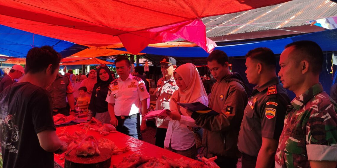 Kadishub Bersama TPID Kabupaten Solok Survey Pasar, Ketersediaan Pangan Aman Hingga Idul Adha