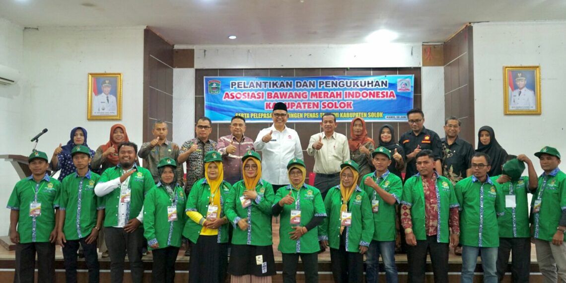 Pengukuhan Asosiasi Bawang Merah Indonesia Kabupaten Solok, Diharapkan Petani Jadi Lebih Maju