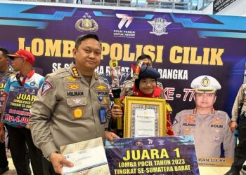 Rayakan HUT Bhayangkara ke-77, Ditlantas Polda Sumbar Gelar Lomba Polisi Cilik