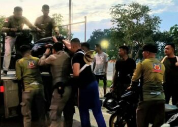 Sejumlah Remaja Tunggang Langgang Tinggalkan Kendaraan di Aie Pacah, Komplek Balaikota Padang