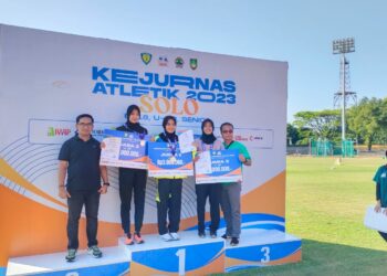 Dua Atlet Kota Solok yang Wakili Sumbar Sabet Emas dan Perak pada Kejurnas Atletik 2023 di Solo