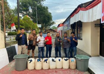 Tindak Lanjut Keresahan Masyarakat, Polisi Amankan Tiga Kedai Tuak di Nagari Koto Baru Kabupaten Solok
