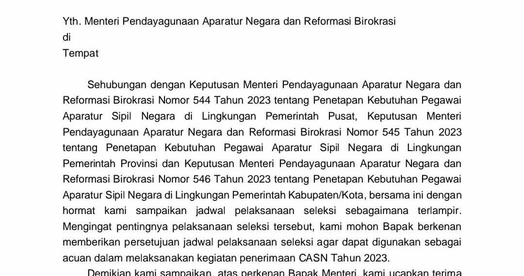 Seleksi Calon ASN akan Segera Dibuka, Berikut Jadwal Lengkapnya