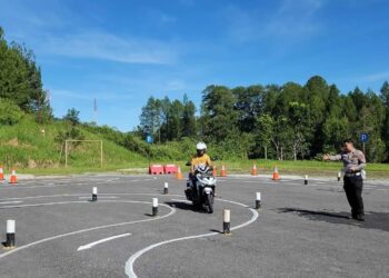 Ujian Praktek SIM C Satlantas Polres Solok Makin Mudah, Masyarakat Beri Respon Positif