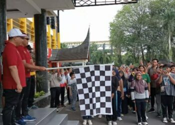 Dihelat KONI Sumbar, Jalan Santai Peringatan Haornas 2023 Sukses dan Meriah