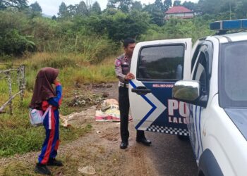 Satlantas Polres Solok Siapkan Layanan Antar Jemput Anak Sekolah